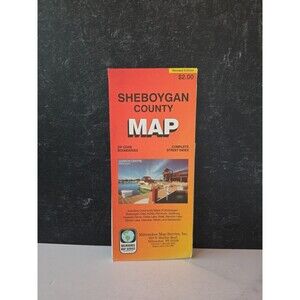 Sheboygan County Map Vintage
